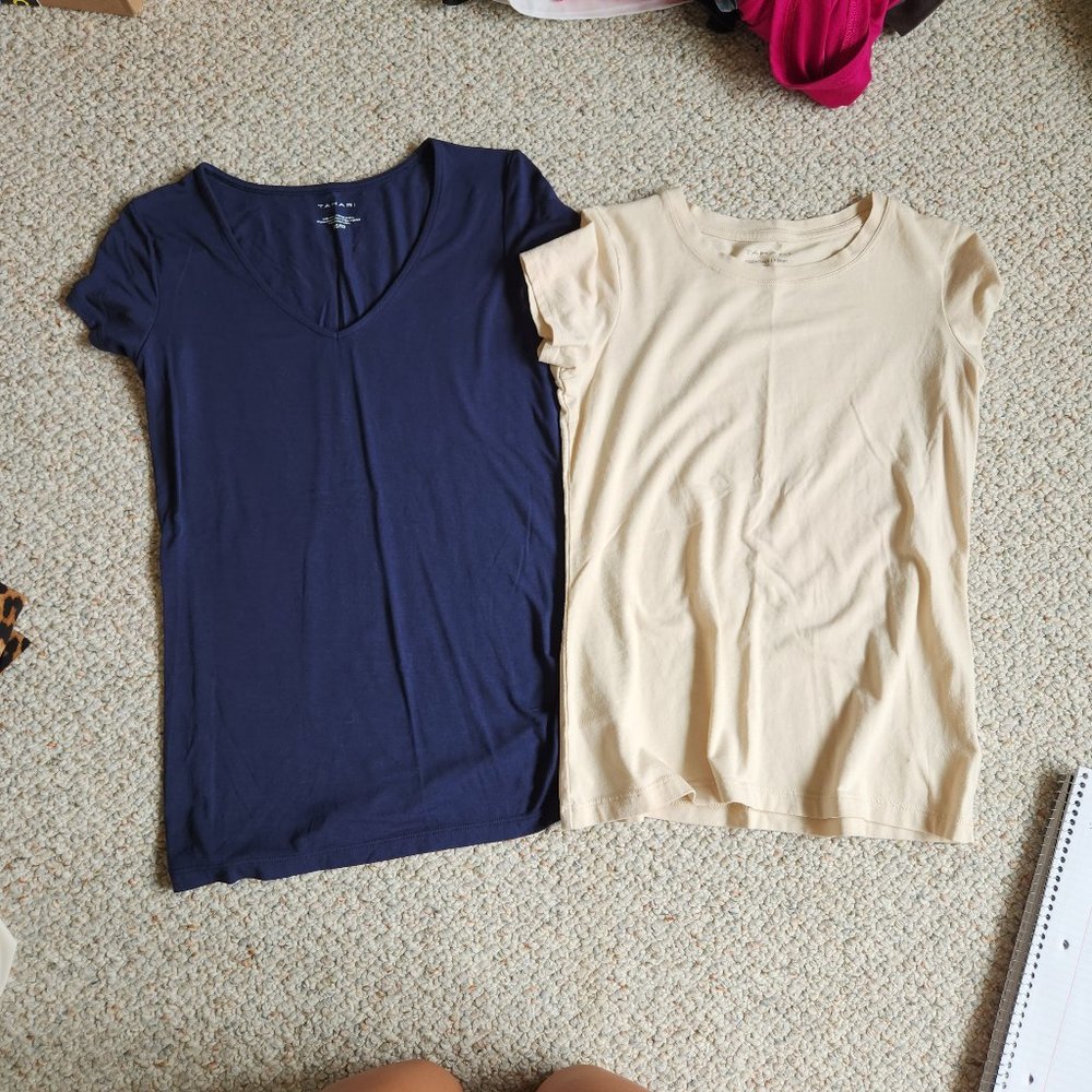 Pair of Never Worn Tahari Pima Cotton Tees